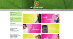 Desktop Screenshot of lievergezond.com